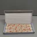 6 Pack Printed Taper Candle Set for Home Decoration, 10 Inch Ivory Candlesticks with Poinsettia Berries and Leaves Pattern for Dinner Holiday Seasonal Celebration, Dripless and Smokeless Candle