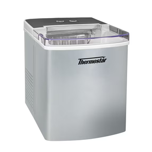 Thermostar TSICEBSC33SLSS 33-Pound Automatic Portable Countertop Ice Maker Machine, Stainless Steel