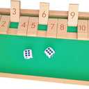 Wooden Dementia Games and Activities for Seniors - 12 Numbers Shut The Box Products Kit for Elderly with Alzheimer's,Easy Cognitive & Memory Training Toy,Great Gift for Father Mother