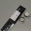 Tension Rod 30-63 Inch Spring Tension Curtain Rod for Windows Black Adjustable Expandable Curtain Rods No Drilling Spring Loaded Curtain Rods for Windows,Doorway,Bathroom,Closet