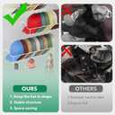 Hat Organizer Racks for Baseball Caps - Metal Hat Storage Holder Shelves for Wall Fit 20 Caps - 3 Pack, White