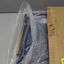 Large Navy Blue Decorative Tray for Ottoman, Stylish Rectangle Coffee Table Tray with Handles,Versatile Serving Tray for Living Room and Home Decor (20" x 20" x 3")