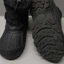 MORENDL Toddler Winter Snow Boots Waterproof Insulated Faux Fur Boys Girls Hiking Boots (Toddler/Little Kid) (Black 04)