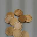 PATIKIL Plant Pot Saucer, 12 Pack 2.6 Inch OD Bamboo Round Flower Drip Tray for Indoors