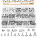 mankk 500PCS M.2 SSD Screw Kit M.2 SSD Mounting Screws Motherboard Standoffs M.2 M2.5 M3 NVMe Screw for Laptop PC Repair & DIY