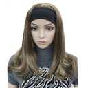 Lydell Long Straight Wave Headband Synthetic Wigs (12TT26 Brown Highlighted)