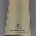 New Burning Formula Unscented Dripless 10-Inch Taper Candles Set of 12 - White, for Wedding, Dinner - Smokeless, Long Burning - Hand Poured, Colored Tall Candlesticks - Blancas