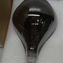 WHFIALUX Oversized Decorative LED Light Bulbs, Giant Vintage Edison Light Bulb, Huge Waterdrop Shape Bulbs, Pendant Lighting, Smoke Glass 2200K Warm White, 6W Dimmable 120LM(15W eq.), E26 Base (TD160Smoke)