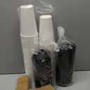 16 oz 100 Pack Coffee Cups with Lids and Sleeves, Hot Paper Coffee Cups with Lids, Disposable To Go Cups with Lid for Coffee, Tea, Hot Chocolate, Ideal for Cafes, Offices and Travel