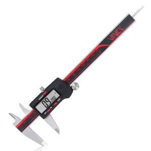 VINCA IP54 Grade Digital Caliper, DCLA-0605 6 Inch/150mm, Inch/Millimeter/Fraction Conversion, Stainless Steel, Large LCD Screen