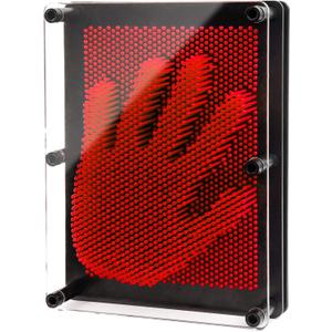 ENJSD 3D Pin Art Sensory Toys for Kids 5-7, Pin Art Board Impression Sensory Toys for Kids with Autism, Autism Gifts for Autistic Children Age 3, 4, 5, 6, 7, 8, 9, 10+ Years Old Boys Girls (Red)