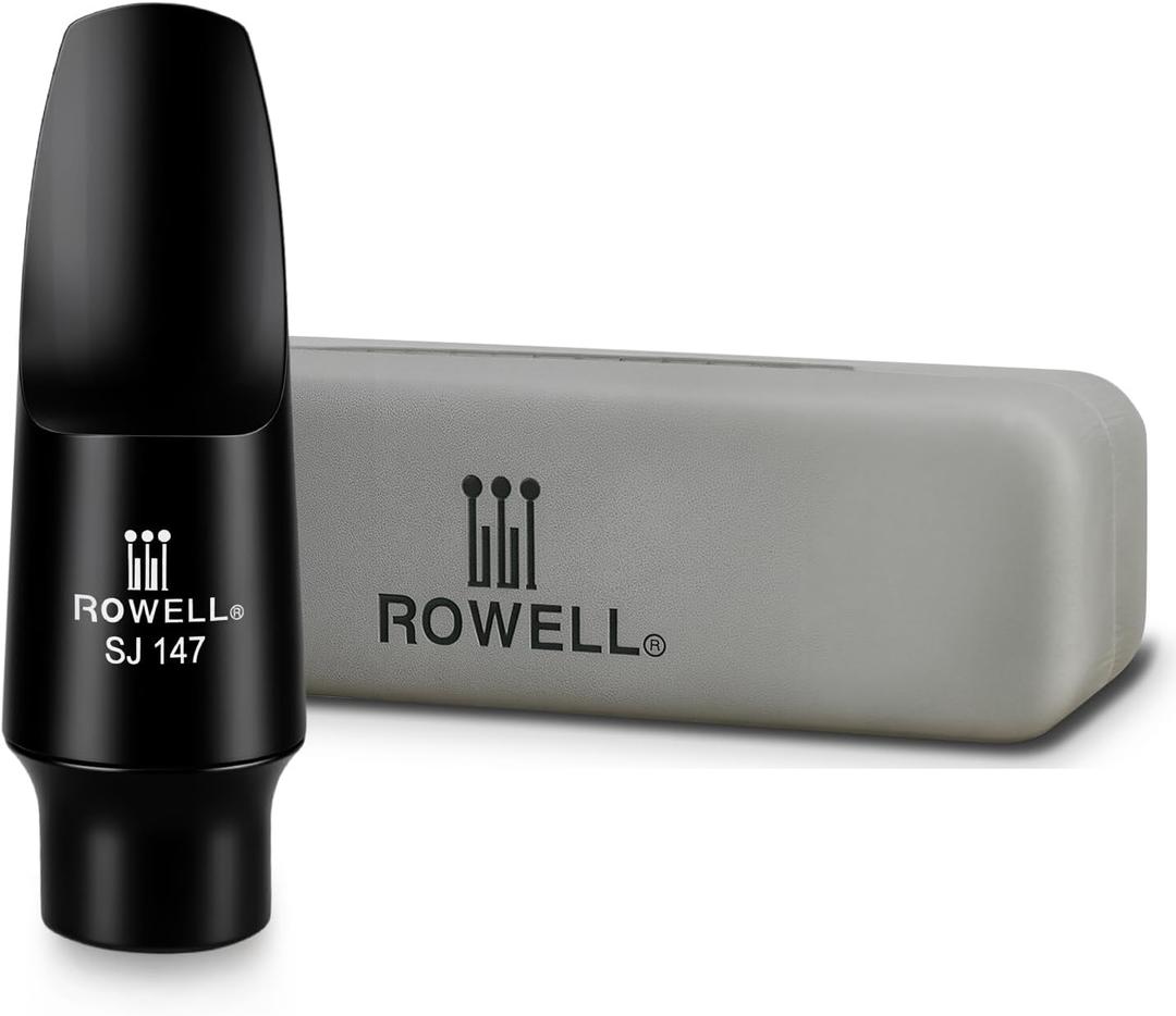 ROWELL Jazz Soprano Saxophone Mouthpiece Professional Sax Mouthpiece Warm Bright Tone for Students & Pros,Ideal for Modern Jazz, Pop, Funk Music