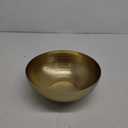 Red Co. 12 Luxurious Round Hammered Aluminum Decorative Bowl, Gold Finish