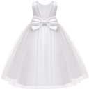 Jup'Elle White Tutu Dress for Baby Girl Toddler Flower Girls Fancy Princess Wedding Birthday Party Dresses (5T)