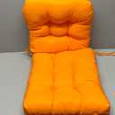 Waterproof Wicker Chair Cushion U-Shape Seat Cushion Set of 1 Patio Furniture Cushions Outdoor Rocking Chair Pad for Indoor Outdoor Orange