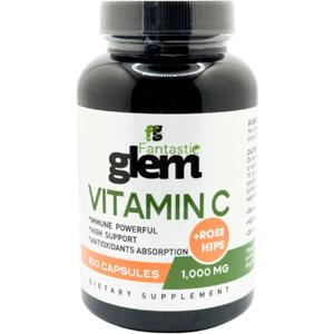 Vitamin C 1000mg Capsules - Dietary Supplement for Immune Support, Antioxidants Absorption, and Joint Health, High Potency Formula - 100 Count, 1000mg