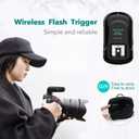AODELAN Wireless Flash Trigger Transmitter and Receiver Set, Wireless Remote Speedlite Trigger with 3.5mm PC Receiver for Flash Units with Universal Hot Shoe for Canon, for Nikon,for Fuji,for Sony