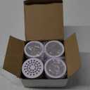 4 Pack 20 Stage Shower Filter Universal Replacement Cartridge Hard Water Purifier Removes Chlorine, Heavy Metals, Iron, Other Sediments, Water Softener with High Output