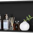 Neodrain Shower Niche, Insert Bathroom Storage Shower Shelf, Stainless Steel Recessed Wall Niche No Tiled Recessed Cabinet Waterproof for Shower Storage(Matte Black,30"x12"), 30X12In