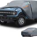 Waterproof Ford Bronco Sport/Ford Bronco 2 Door(2021-2026) Car Cover with Breathable Vents, [2026 Upgrade] Premium Covers with Cotton Liner and Zipper Door, Sun Rain Snow Dust Uv Protection.