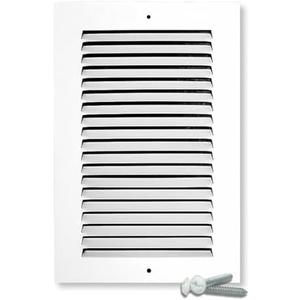 Sierra Grates 4 x 14 Inch Return Air Vent Cover, Solid Steel HVAC Grille for Wall or Ceiling, White Duct Opening, Durable Return Air Vent Cover, Airflow Ventilation Grille for Home or Office