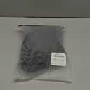 MakeMeChic Women's Faux Fur Open Front Coat Valentines Fuzzy Long Sleeve Crop Jacket Outerwear, Size Small (Black)