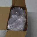 4 Pack Acrylic Qtip Holder Dispenser for Cotton Swabs, Balls, Pads, Floss Picks- Small Clear Plastic Canister Apothecary Jar Set, Bathroom Essentials Accessories Decor, Vanity Makeup Storage Organizer