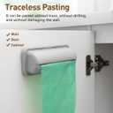 Cabilock Wall Mount Garbage Bag Organizer Box Adhesive Trash Bag Holder for Kitchen Bathroom Storage Space Saving Easy Access 3 Pack