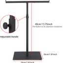 Polmart Countertop Adjustable Display Stand Stand for Purses/Handbags, Wreaths, Wigs, Hats and Crafts (T-Stand, Black)
