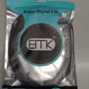 EMK 24K Gold-Plated Toslink to Mini Toslink Cable (10ft/3M) - Digital Optical Audio Cable with 3.5mm Mini Plug for Soundbar, Home Theater, TV - Silver SPDIF Fiber Optic Cord