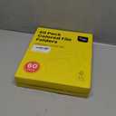 Colored File Folders Letter Size, 60 Pack 6 Colors Bright Folders 1/3 Cut Tabs, Assorted Pastel Color Office School Buiness Folders for Filing Organization, Paper File Folder Bulk Set