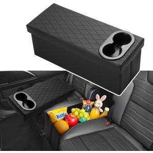 Shademax Custom for Kia Telluride Seat Organizer with Cup Holders Car Backseat Organizer for Kia Telluride 2020-2025 2026 Accessories Car Console Organizer for Kids Toys, Baby Supplies, Travel Dog Toy