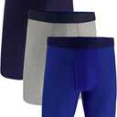 Under Armour Men's Multi-Pack Performance Tech Long-Leg Boxer Brief, 9" Inseam, All-Day Comfort