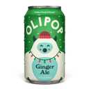 OLIPOP Prebiotic Soda Pop, Ginger Ale, Pantry Pack Packed with Prebiotics, Fiber, and Botanicals, Gluten Free, Vegan, GMO Free, 12oz (12-Cans) (EXP 09/28/27)