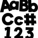 Carson Dellosa 219-Piece Black Cutout Letters, 4" Upper and Lowercase Alphabet, Numbers, Punctuation, and Symbols for Bulletin Board, Posterboard, Party, and Classroom Decor