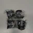 OwnMy 4PCS 2 Inch Stainless Steel Furniture Legs Feets Metal Cabinet Desk Legs, Adjustable Round Metal Furniture Risers Replacement Leg Corner Feet Heavy Duty Table Leg Extenders for Sofa Chair (Black)