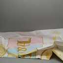 Joliaco Princess Castle Birthday Backdrop Pastel Rainbow Stripes Magical Background Gold Glitter Happiest Birthday On Earth Party Cake Table Decorations Banner Photo Booth Props (7x5ft)