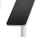 Solar Panel Compatible with Eufycam 3/3C/2C/2C Pro/2/2 Pro/E20/E40/E/S40/S220/L40/L20, with 13.1ft Waterproof Charging Cable, IP65 Weatherproof,Includes Micro USB to Type-c Adapter