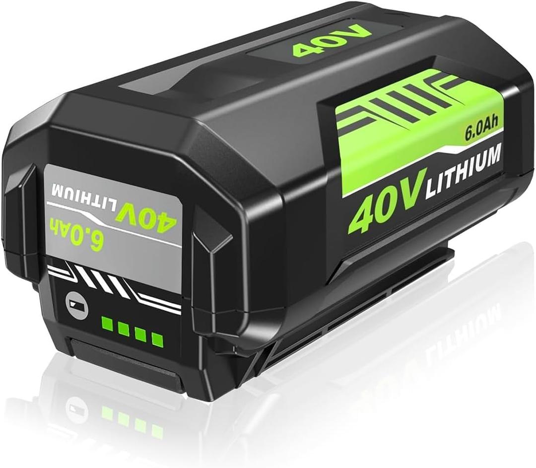 40V Replacement for Ryobi 40V Battery 6.0Ah, Compatible for Ryobi 40V OP4026 OP4030 OP4040 OP40501 OP40602 Battery - 40-Volt Lithium Battery