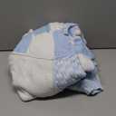 BTFBM Casual Cardigan Sweater for Women Fall 2026 Long Sleeve Open Front Chunky Knit Sweaters Checkered Outwear Coat (X-Large, Blue)