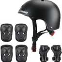 CELOID Kids Helmet Pad Set, Adjustable Kids Skateboard Bike Helmet Knee & Elbow Pads Wrist Guards 3-5-8yrs Kids Protective Gear Set for Girls Boys Bicycle Roller Skating Scooter Rollerblade Sport