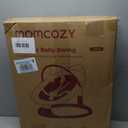 Momcozy 2-in-1 Electric Baby Swing, Dual-Arm Support System & Parent-Inspired Motions, Convertible to Toddler Seat up to 66 lbs, Adjustable Height, Lightweight, Khaki