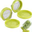 2 Set Seed Sprouter Kit for Wide Mouth Jars - Germination Tray with 316 Stainless Steel Mesh, BPA Free Plastic Drip Tray & Tilted Lid for Bean Sprouts, Broccoli, Alfalfa, Microgreens