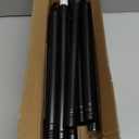 Tension Curtain Rod, Extra Long Outdoor Curtain Rod 43-120 Inch Adjustable, 1.1 Inch Diameter Thick Heavy Duty Black Shower Curtain Rod, Stainless Steel Shower Rod for Bathroom No Drilling, No Rust