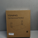 Cat Window Perch, Foldable Cat Window Hammock with Cute 3D Textured Flower Cover and Strong Suction Cups, Cordless Window Seat Bed for Indoor Cats (Purple, Large)