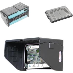 TFY Sun Shade Visor for Mobile Phones & Remote Controllers - Clear Visibility, Easy Setup
