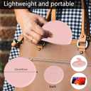 evron USB Adapter Multi Charging Cable Case 2pc Set,Micro USB Cable Gadgets Box with Phone Kickstand,USB C to Micro,Type C to iOS Device,Data Transfer,Card Storage,SIM Card Pin (Pink(Disc+Mirror))