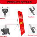 Tripod Banner Stand 36x72 Inch Portable and Adjustable X-Frame Display Stand with Carrying Case for Trade Shows, Exhibitions, Retail Store, Restaurant Sign (1)