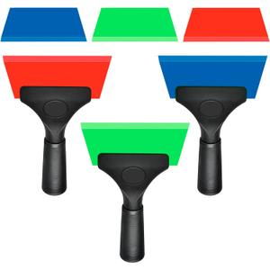 3 Pack Window Tint Squeegee Kit with Non-Slip Handle, Small Squeegee for Auto, Car, Tile, Glass, Mirror, Shower