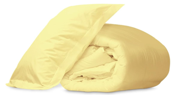 Pizuna Pure 100% Cotton Pillow Shams King Size Set of 2 Apricot Orange, Luxurious 400 Thread Count Long Staple Cotton Sateen with Envelope Closure (Mellow Yellow Cotton Pillow Shams King)